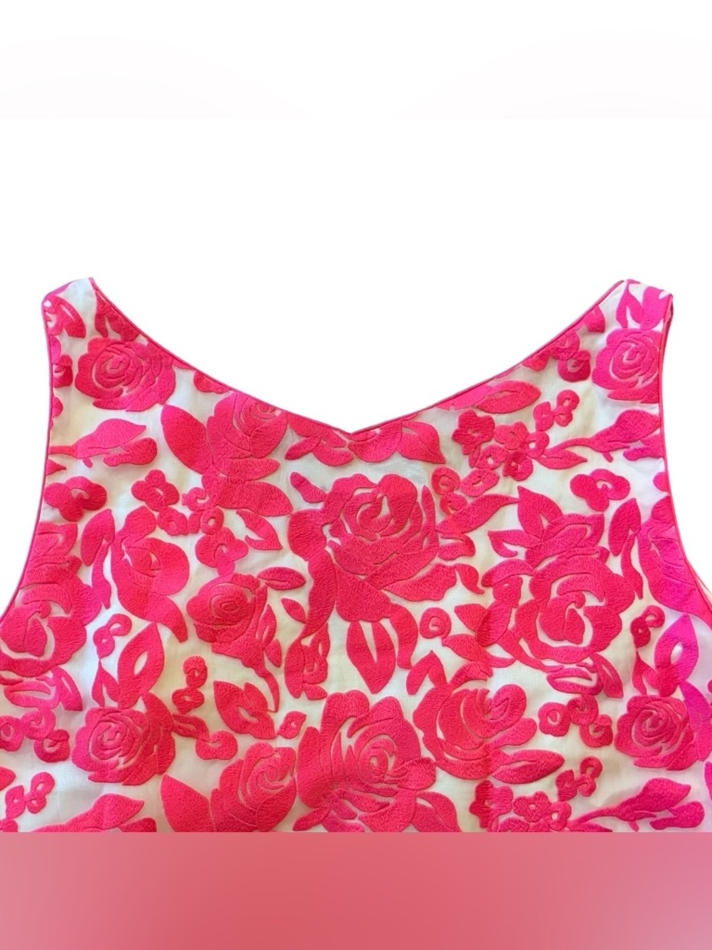 VINEYARD VINES Kentucky Derby “Run For The Roses,” Silk Dress, Size 14. - Picture 9 of 10